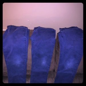 3 pairs GAP navy uniform straight khakis